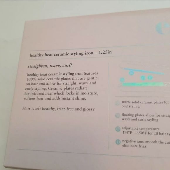 EVA NYC 1.25" Healthy Heat Ceramic Styling Iron - Picture 11 of 12